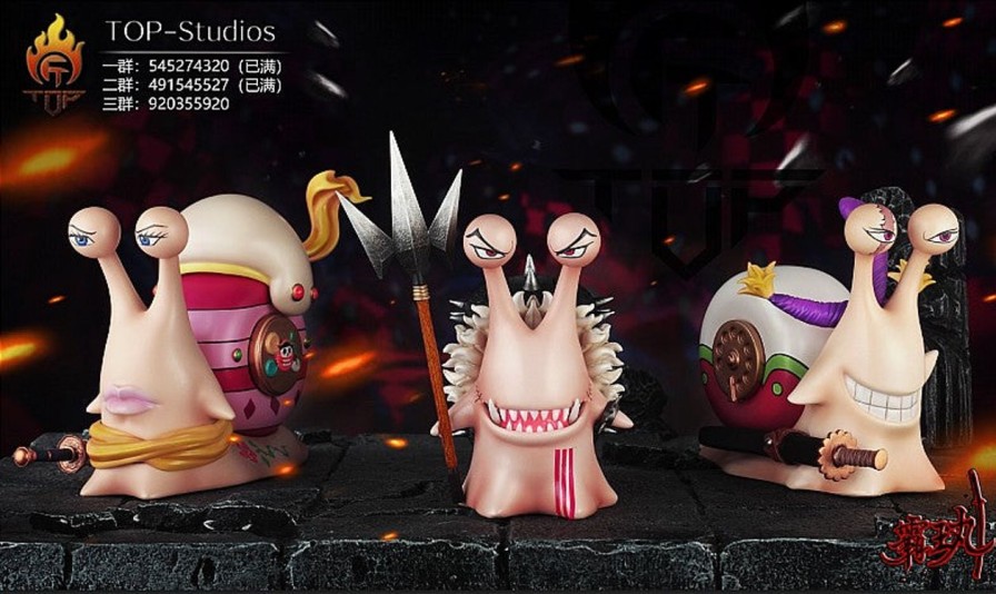 Anime TOP Studios One Piece Gk Figures | [Pre-Order] One Piece Gk Figures - Transponder Snail Cracker Katakuri Smoothie Gk1509 | Gk Figure