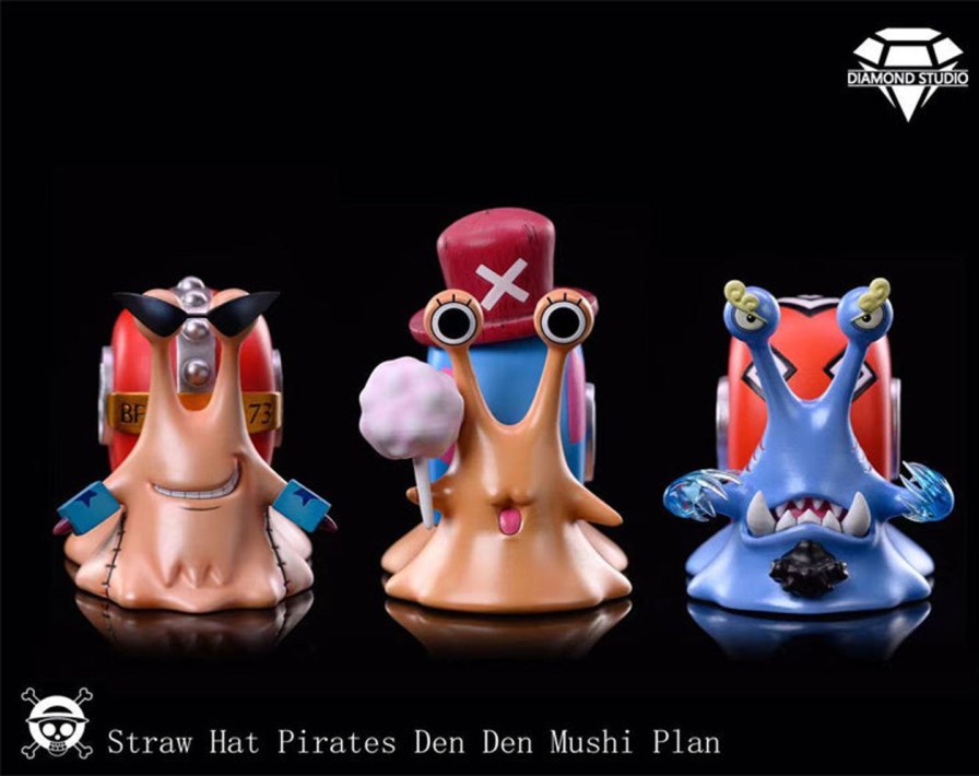 Anime Diamond Studio One Piece Gk Figures | [Pre-Order] One Piece Gk Figures - Franky Chopper Jinbe Transponder Snails Gk1509 | Gk Figure