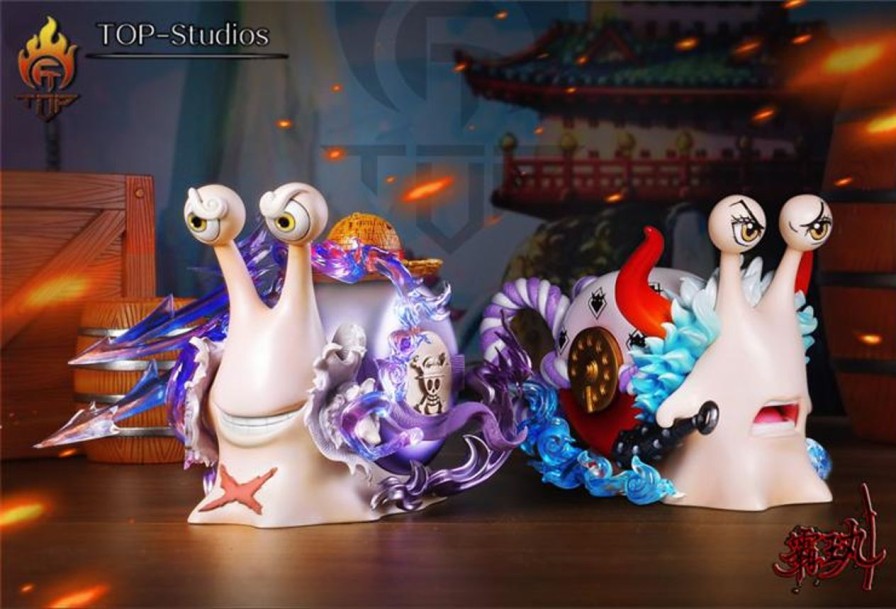 Anime TOP Studios One Piece Gk Figures | [Pre-Order] One Piece Gk Figures - Luffy Nika And Yamato Transponder Snail Gk1509 | Gk Figure