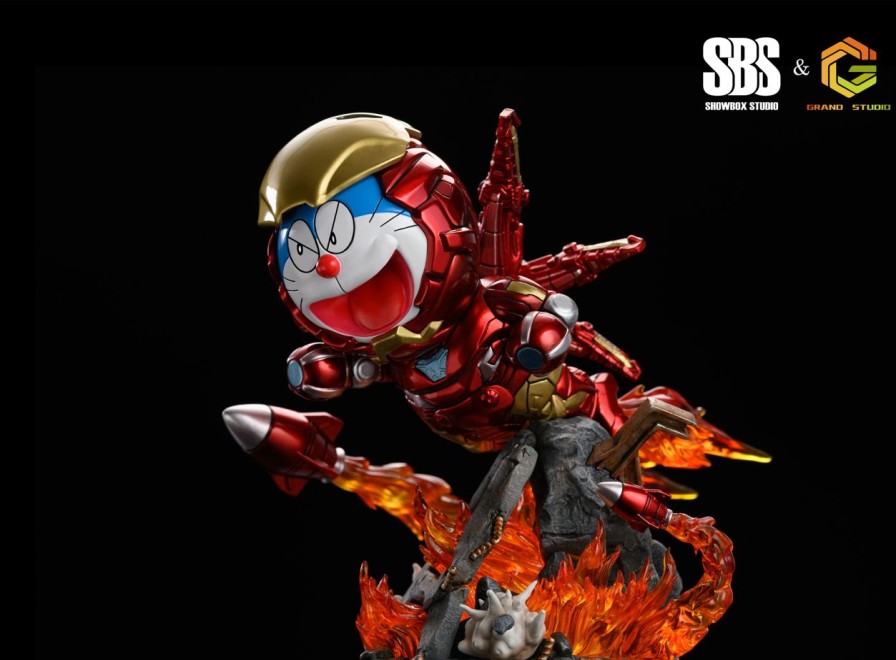 Other Movies SBS X Grand Studio | [Pre-Order] Daraemon Gk Figures - Sbs X Grand Doraemon Cosplay Iron Man Gk1509 | Gk Figure