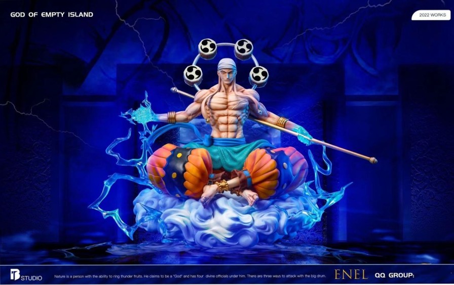 Anime BT Studio One Piece Gk Figures | [Pre-Order] One Piece Gk Figures - Bsitting Pose Series Enel Gk1509 | Gk Figure