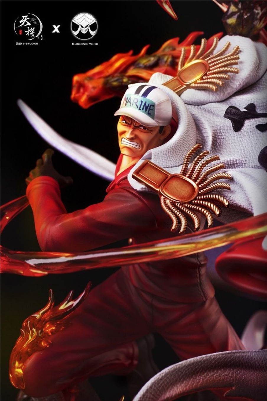 Anime TJ Studio X Burning Wind Studio One Piece Gk Figures | [Pre-Order] One Piece Gk Figures - Akainu Sakazuki - Three Admirals Series #1 Gk1509 | Gk Figure
