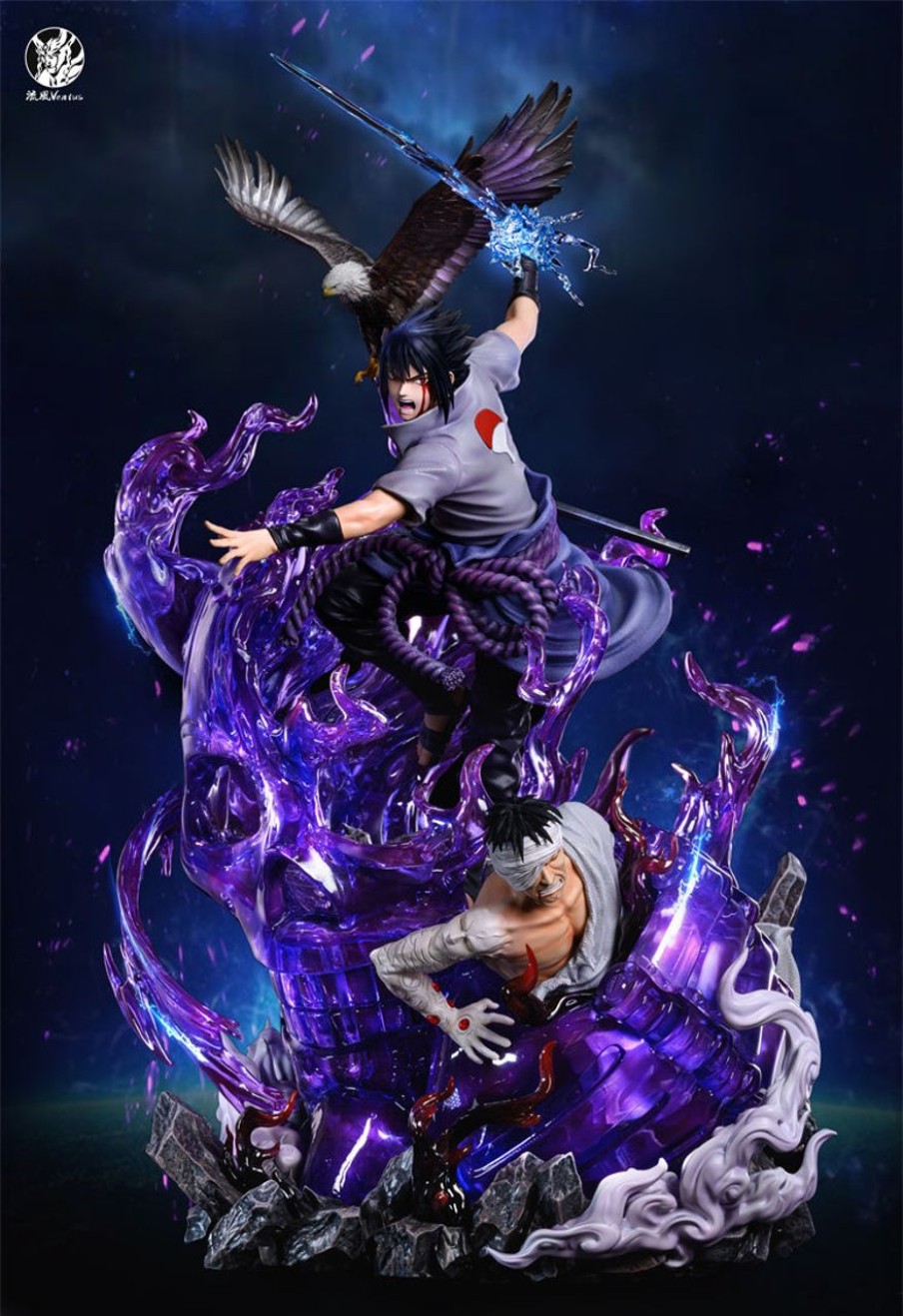Anime Burning Wind Studio Naruto Gk Figures | [Pre-Order] Naruto Gk Figures - Uchiha Sasuke And Uchiha Itachi Gk1509 | Gk Figure