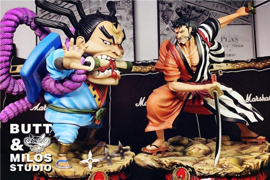 Anime Butt & Milos StudioButt &  One Piece Gk Figures | [Pre-Order] One Piece Gk Figures - Kinemon And Raizo Gk1509 | Gk Figure