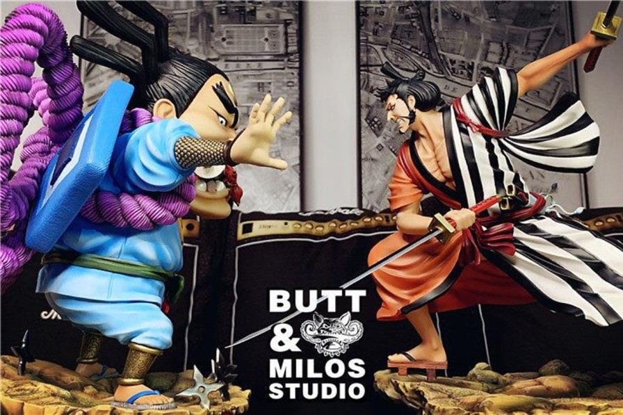 Anime Butt & Milos StudioButt &  One Piece Gk Figures | [Pre-Order] One Piece Gk Figures - Kinemon And Raizo Gk1509 | Gk Figure