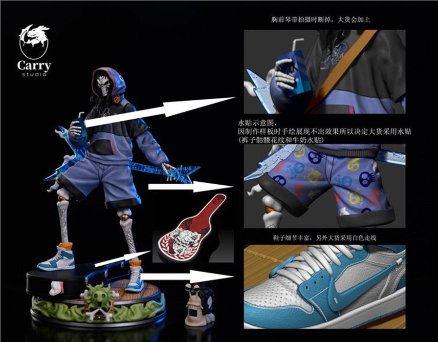 Anime Carry Studio One Piece Gk Figures | [Pre-Order] One Piece Gk Figures - Carry Straw Hat Pirates Brook Gk1509 | Gk Figure