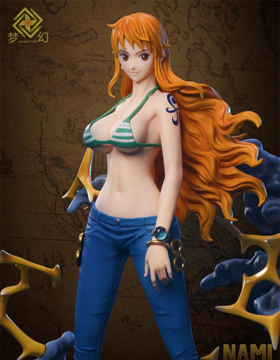 Anime Dream Studio One Piece Gk Figures | [Pre-Order] One Piece Gk Figures - One Piece Straw Hat Pirates Nami Gk1509 | Gk Figure