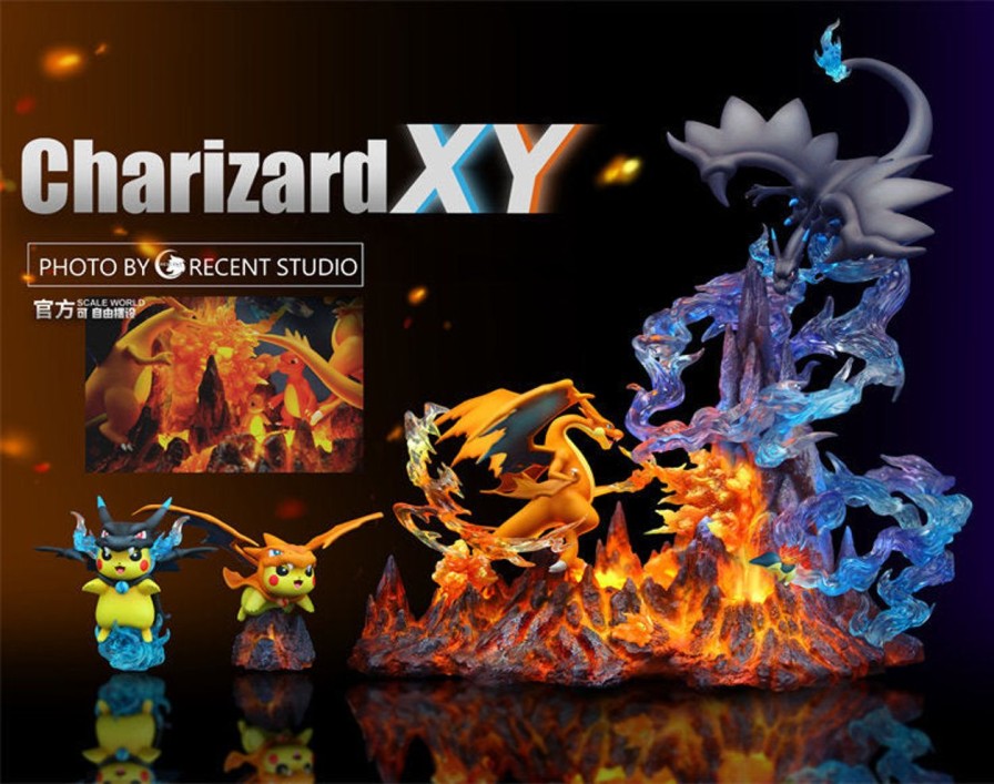 Anime Crescent Studio Pokemon Gk Figures | [Instock] Pokemon Gk Figures - Mega Charizard Xy Gk1509 | Gk Figure