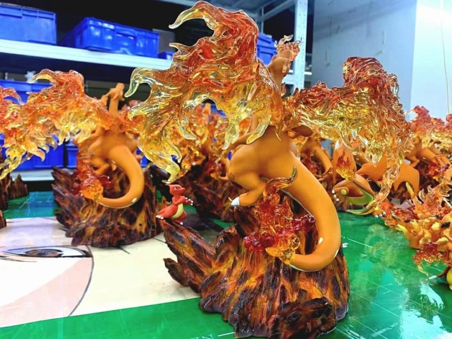 Anime Crescent Studio Pokemon Gk Figures | [Instock] Pokemon Gk Figures - Gigantamax Charizard Evolution Series Gk1509 | Gk Figure