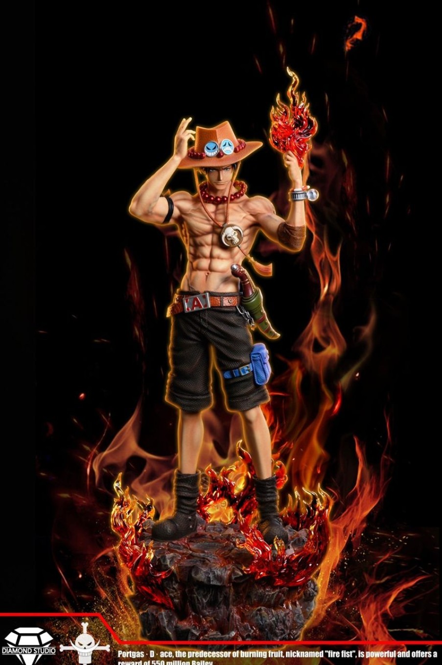 Anime Diamond Studio One Piece Gk Figures | [Instock] One Piece Gk Figures - Portgas D Ace Gk1509 | Gk Figure